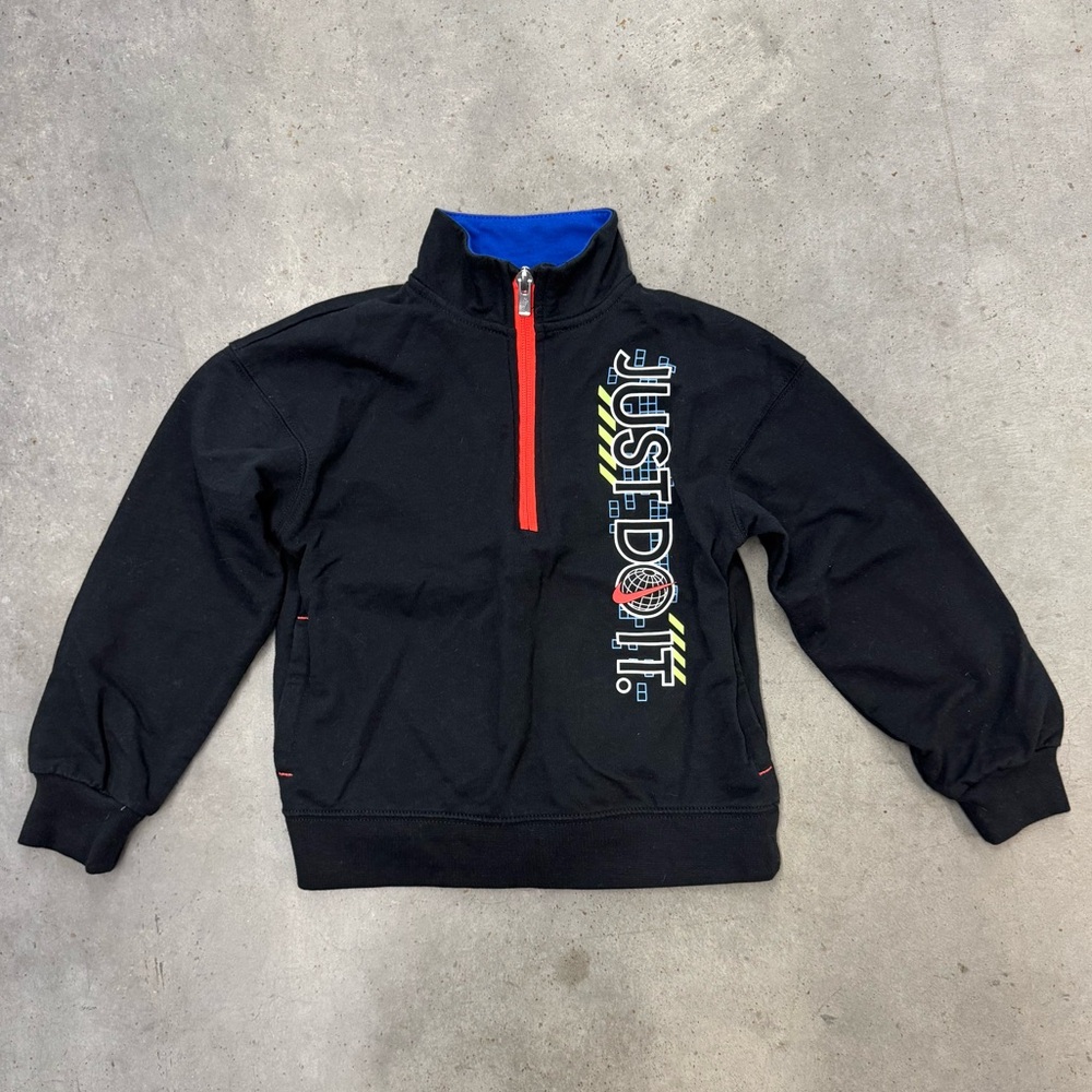 Nike Toddler Sweatshirt Size 4T Black Just Do It Pullover Nike Kids